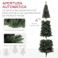 Árbol de Navidad Artificial 180 cm con 618 Ramas 30 Piñas y Soporte de Metal Árbol Navideño para Salón Interior Verde