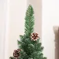 Árbol de Navidad Artificial 180 cm con 618 Ramas 30 Piñas y Soporte de Metal Árbol Navideño para Salón Interior Verde