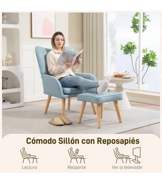 Sillón con Reposapiés