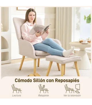 Sillón con Reposapiés
