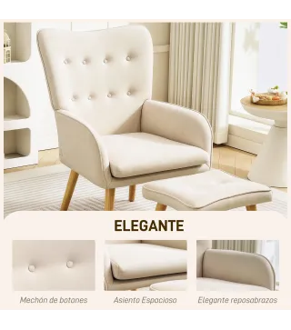 Sillón con Reposapiés