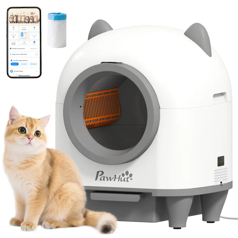 Arenero Gatos Autolimpiable 80L Eliminación de Olores Control de APP Protección de Seguridad 1 Rollo de Bolsas de Basura Arenero Gatos Autolimpiable 80L Eliminación de Olores Control de APP Protección de Seguridad 1 Rollo de Bolsas de Basura
