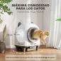 Arenero Gatos Autolimpiable 80L Eliminación de Olores Control de APP Protección de Seguridad 1 Rollo de Bolsas de Basura