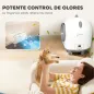 Arenero Gatos Autolimpiable 80L Eliminación de Olores Control de APP Protección de Seguridad 1 Rollo de Bolsas de Basura