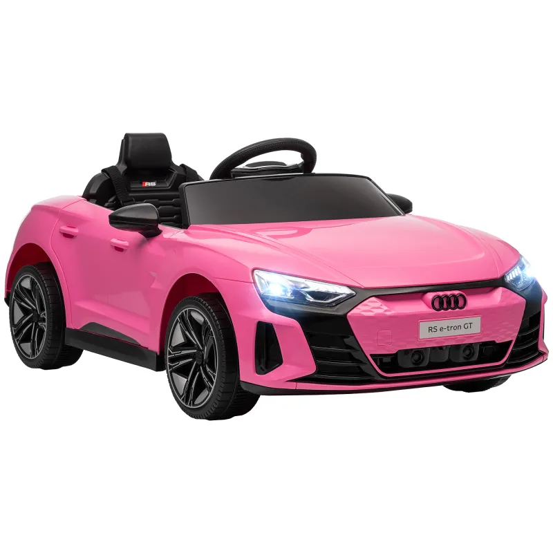 Coche Eléctrico para Niños de +3 Años AUDI RS e-tron GT Coche de Batería con Mando a Distancia 103x58x41 cm Rosa