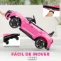Coche Eléctrico para Niños de +3 Años AUDI RS e-tron GT Coche de Batería con Mando a Distancia 103x58x41 cm Rosa