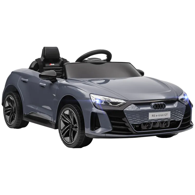 Coche Eléctrico para Niños de +3 Años AUDI RS e-tron GT Coche de Batería con Mando a Distancia 103x58x41 cm Gris