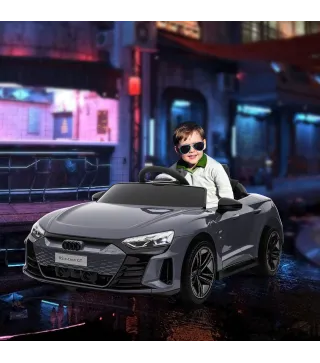 Coche Eléctrico para Niños de +3 Años AUDI RS e-tron GT Coche de Batería con Mando a Distancia 103x58x41 cm Gris