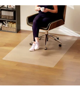 Alfombrilla Protectora para Suelos Alfombrilla para Silla de Oficina para Suelo Enmoquetado 100x150 cm Transparente