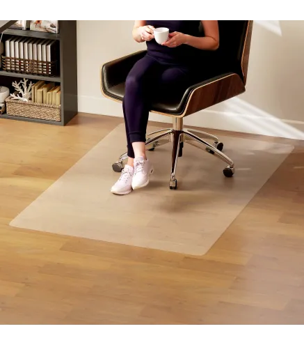 Alfombrilla Protectora para Suelos Alfombrilla para Silla de Oficina para Suelo Enmoquetado 100x150 cm Transparente