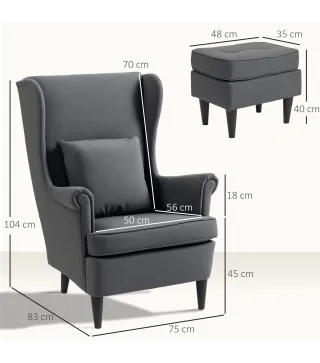 Sillón con Reposapiés