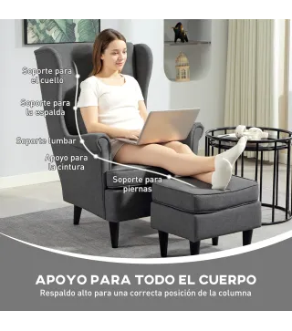 Sillón con Reposapiés