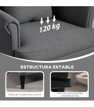 Sillón con Reposapiés