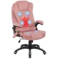 Silla Oficina con Masaje de 6 Puntos con Función Basculante con Calefacción Altura Ajustable