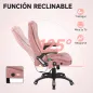 Silla Oficina con Masaje de 6 Puntos con Función Basculante con Calefacción Altura Ajustable