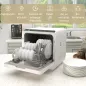 Lavavajillas Pequeño con 5+1 Programas Dos Modos de Suministro de Agua Depósito de Agua de 6L Pantalla LED Blanco