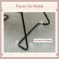 Butaca de Salón con Asiento Ancho y Acolchado Tapizado en Terciopelo Patas de Metal Sillón para Salón Rosa