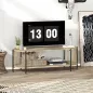 Mueble de TV Estilo Bohemio hasta 55 Pulgadas con Diseño en Cuerda de Papel y 2 Estantes Abiertos 124x43,5x41 cm Natural Mueble de TV Estilo Bohemio hasta 55 Pulgadas con Diseño en Cuerda de Papel y 2 Estantes Abiertos 124x43,5x41 cm Natural