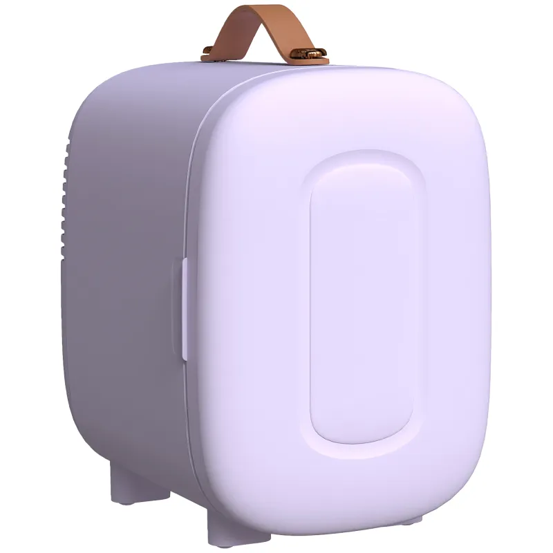 Nevera Pequeña Extrasilenciosa 4L 9V/240V para Enfriar y Calentar Mini Frigorífico 20,3x26,3x28 cm Violeta