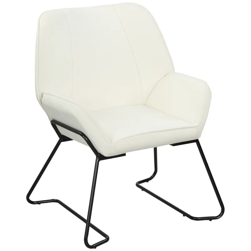 Butaca de Salón con Asiento Ancho y Acolchado Tapizado en Terciopelo Patas de Metal Sillón para Salón Crema Butaca de Salón con Asiento Ancho y Acolchado Tapizado en Terciopelo Patas de Metal Sillón para Salón Crema