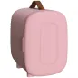 Nevera Pequeña Extrasilenciosa 4L 9V/240V para Enfriar y Calentar Mini Frigorífico 20,3x26,3x28 cm Rosa Palo