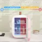 Nevera Pequeña Extrasilenciosa 4L 9V/240V para Enfriar y Calentar Mini Frigorífico 20,3x26,3x28 cm Rosa Palo Nevera Pequeña Extrasilenciosa 4L 9V/240V para Enfriar y Calentar Mini Frigorífico 20,3x26,3x28 cm Rosa Palo
