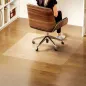 Alfombrilla Protectora para Suelos Alfombrilla para Silla de Oficina para Suelo Enmoquetado 120x120 cm Transparente
