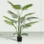 Planta Artificial Decorativa 170 cm Palmera Artificial con Maceta y Hojas para Interior Verde