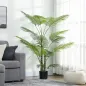 Planta Artificial Decorativa 170 cm Palmera Artificial con Maceta y Hojas para Interior Verde