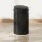 Cubo de Basura Cocina Automático 30 L Sensor Infrarrojo Cierre Automático Antihuellas Acero Inoxidable Negro