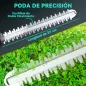 Cortasetos Batería 18V con 2 Baterías de 4000mAh Longitud de Cuchilla de 51 cm Motor sin Escobillas y Cargador Azul