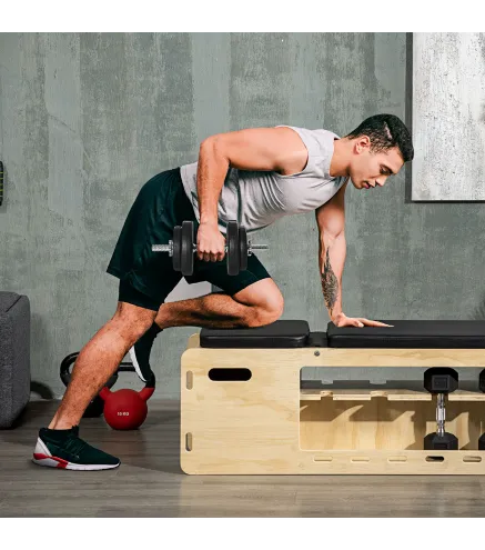 Juego de Mancuernas Ajustables de 20kg con Discos de 2,5/1,5 kg y Barras de 2 kg para Gimnasio en Casa