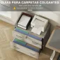 Cajonera de Escritorio con 2 Cajones con Guías para Carpetas Colgantes para A4 Cerradura y 2 Llaves 77x42x72 cm Natural