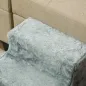 Escalera para Perros de 3 Peldaños con Funda Extraíble y Lavable para Mascotas Mayores para Cama Sofá 46x35x35 cm Gris