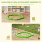 Tabla de Equilibrio para Niños de +3 Años con 6 Piedras de Equilibrio Puntos Táctiles para Interiores y Exteriores Verde