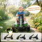 Kart Pedales para Niños de +3 Años con Embrague Automático Freno Ruedas Antideslizantes de EVA y Marco Metálico Verde