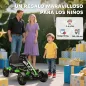 Kart Pedales para Niños de +3 Años con Embrague Automático Freno Ruedas Antideslizantes de EVA y Marco Metálico Verde