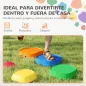 Conjunto de Piedras de Equilibrio para Niños Apilables de 5 Piezas Antideslizantes para Interior y Exterior Multicolor