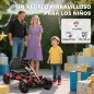 Kart Pedales para Niños de +3 Años con Embrague Automático Freno Ruedas Antideslizantes de EVA y Marco Metálico Rojo