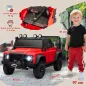 Coche Eléctrico para Niños con Licencia Land Rover 12V Control Remoto Sistema de Suspensión USB MP3 Faros Rojo