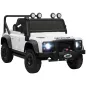 Coche Eléctrico para Niños con Licencia Land Rover 12V Control Remoto Sistema de Suspensión USB MP3 Faros Blanco