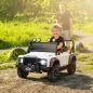 Coche Eléctrico para Niños con Licencia Land Rover 12V Control Remoto Sistema de Suspensión USB MP3 Faros Blanco