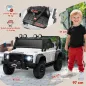 Coche Eléctrico para Niños con Licencia Land Rover 12V Control Remoto Sistema de Suspensión USB MP3 Faros Blanco