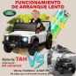 Coche Eléctrico para Niños con Licencia Land Rover 12V Control Remoto Sistema de Suspensión USB MP3 Faros Blanco