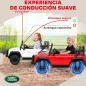 Coche Eléctrico para Niños con Licencia Land Rover 12V Control Remoto Sistema de Suspensión USB MP3 Faros Blanco