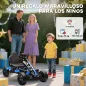 Kart Pedales para Niños de +3 Años con Embrague Automático Freno Ruedas Antideslizantes de EVA y Marco Metálico Azul