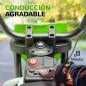 Moto Eléctrica para Niños de +3 Años con Batería 12V Música y Ruedas Auxiliares Carga 30 kg Verde