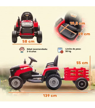 Tractor Eléctrico Infantil