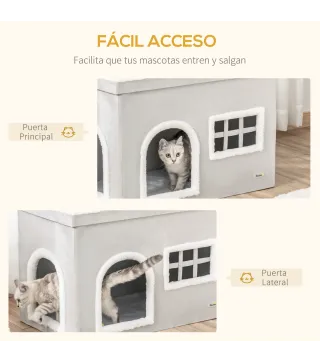 Casa Plegable para Gatos