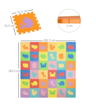 Alfombra Puzzle para Bebés